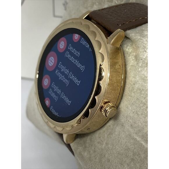 Kate Spade Gen 3 KST2003 Women's Brown Leather Digital Dial Smart Watch CO475 - Picture 4 of 12